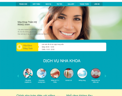 Thiết kế website phòng khám nha khoa vũng tàu