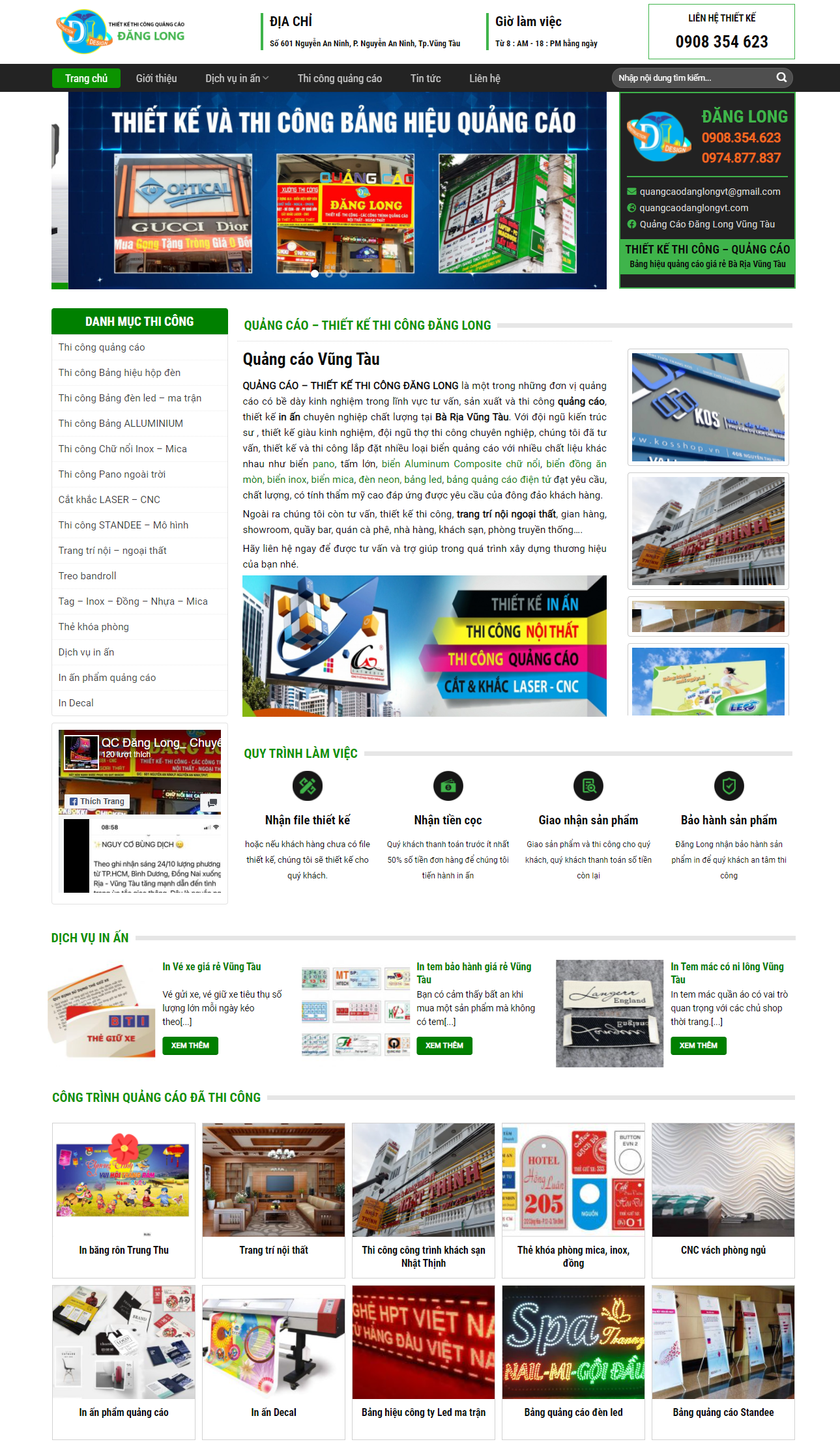 thiết kế website in ấn tại Vũng Tàu
