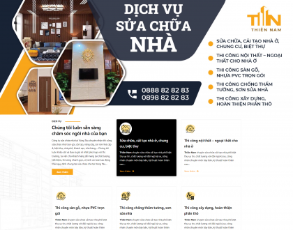 Thiết kế website sửa chữa nhà tại Vũng Tàu
