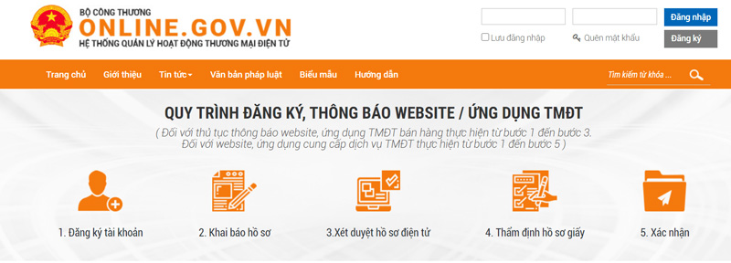 Hồ Sơ Đăng Ký Website Với Bộ Công Thương